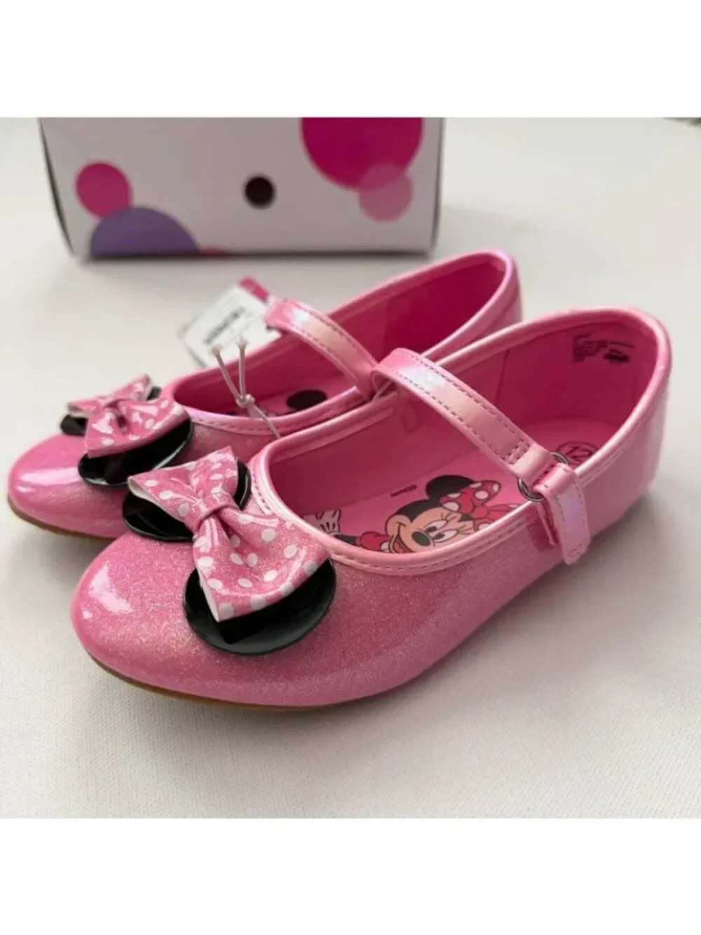Minnie Toddler Girl Pink Flats Size 12